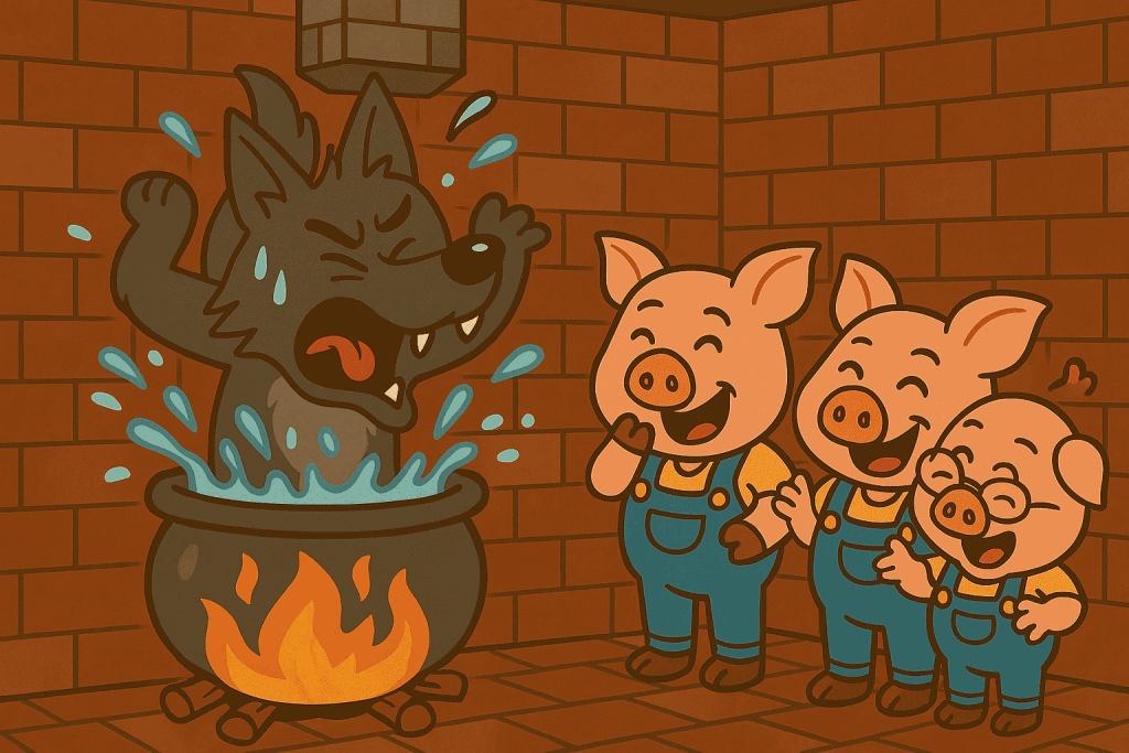 Three little pig-english moral stories