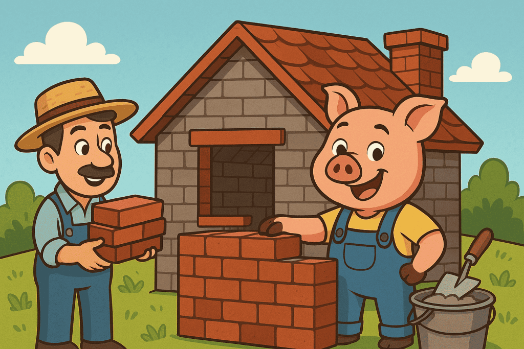 Three little pig- english moral stories